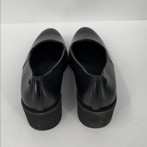 Vionic Willa Wedge loafers black leather platform lug sole chunky women new 8.5 - Picture 6 of 8